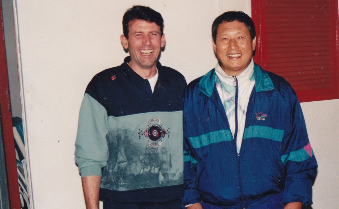 SKS FUDO SHIN - KARATE VOGHERA - Il M° Maurizio Furia col M° Shirai